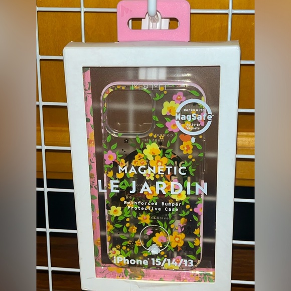 MVMT GREEN FLORAL MAGSAFE IPHONE 13/14/15 Case NIB NEW - Picture 1 of 5